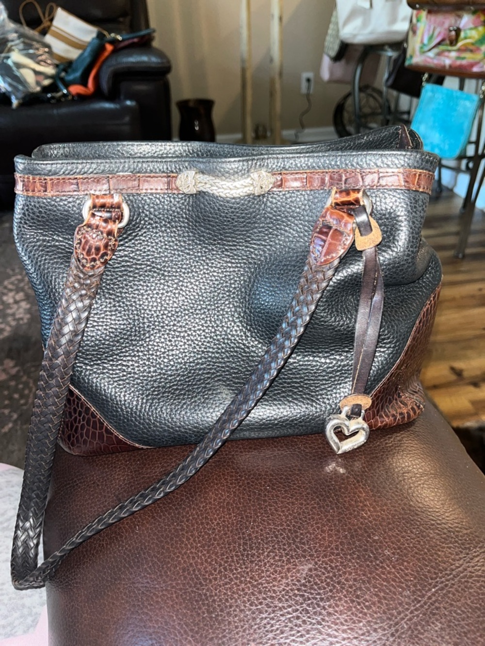 Vintage Brighton Two Tone Handbag
